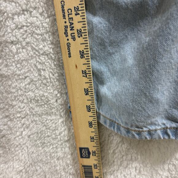 Dickies Women’s Light Wash Denim Jeans Relaxed Button Fly Vtg Style Workwear - Picture 6 of 9